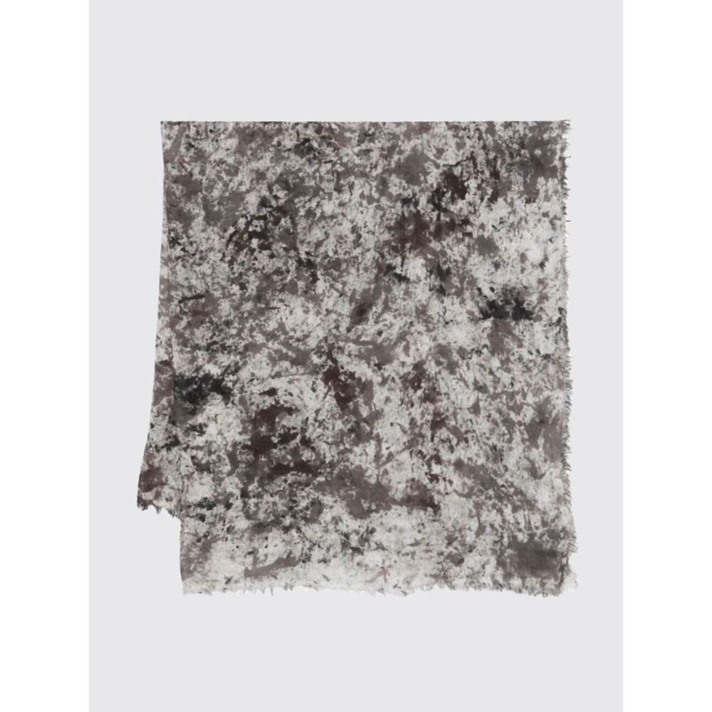 Avant Toi Men Avant Toi Camouflage Linen Blend Scarf